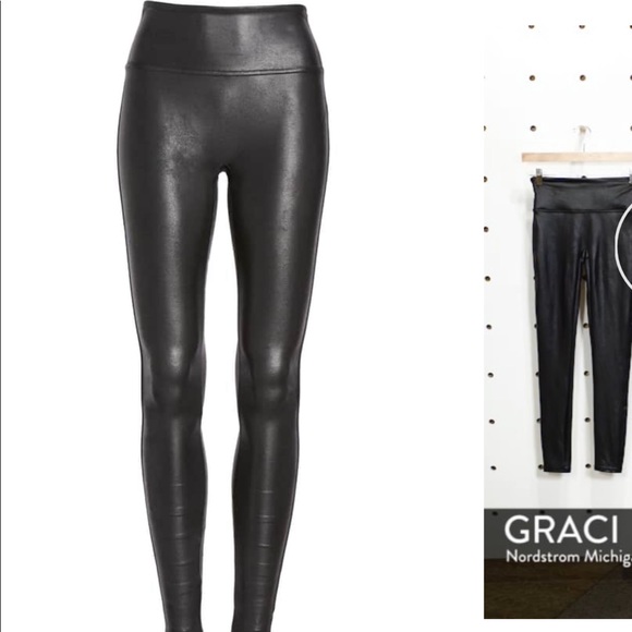 black leather leggings petite